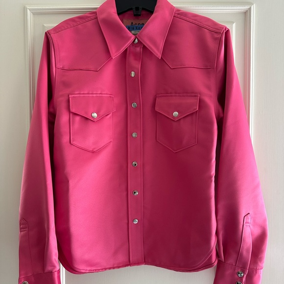 ACNE STUDIOS SATIN BLOUSE/JACKET - Picture 2 of 6